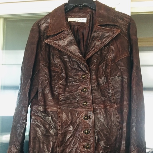 Alan Michael custom made leather coat - Picture 1 of 10